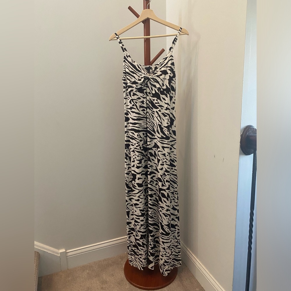 Soma Snake Print / Zebra Print Super Soft Maxi Dress Size Large